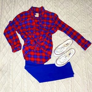 Hollister plaid shirt
